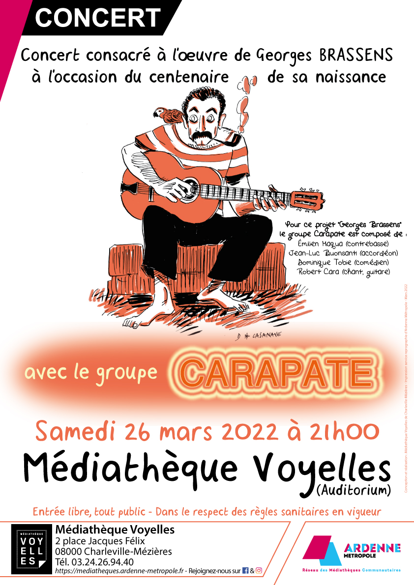 Concert CARAPATE Georges Brassens