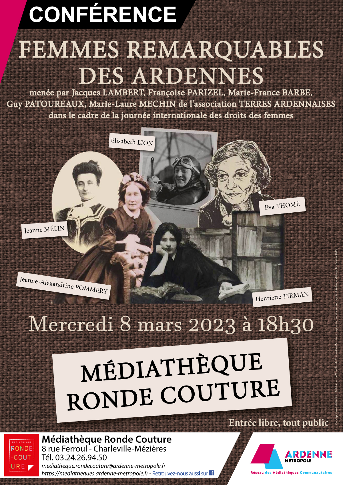 Affiche Conference Femmes remarquables