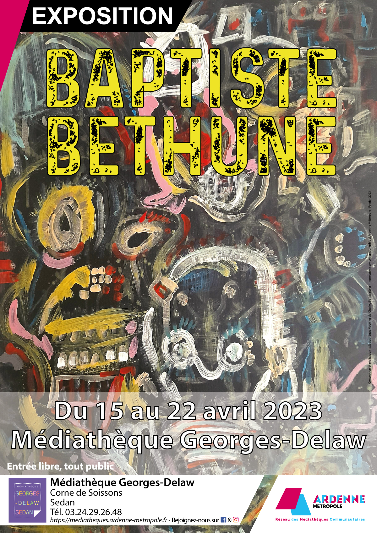 Affiche Expo Baptiste Bethune Sedan