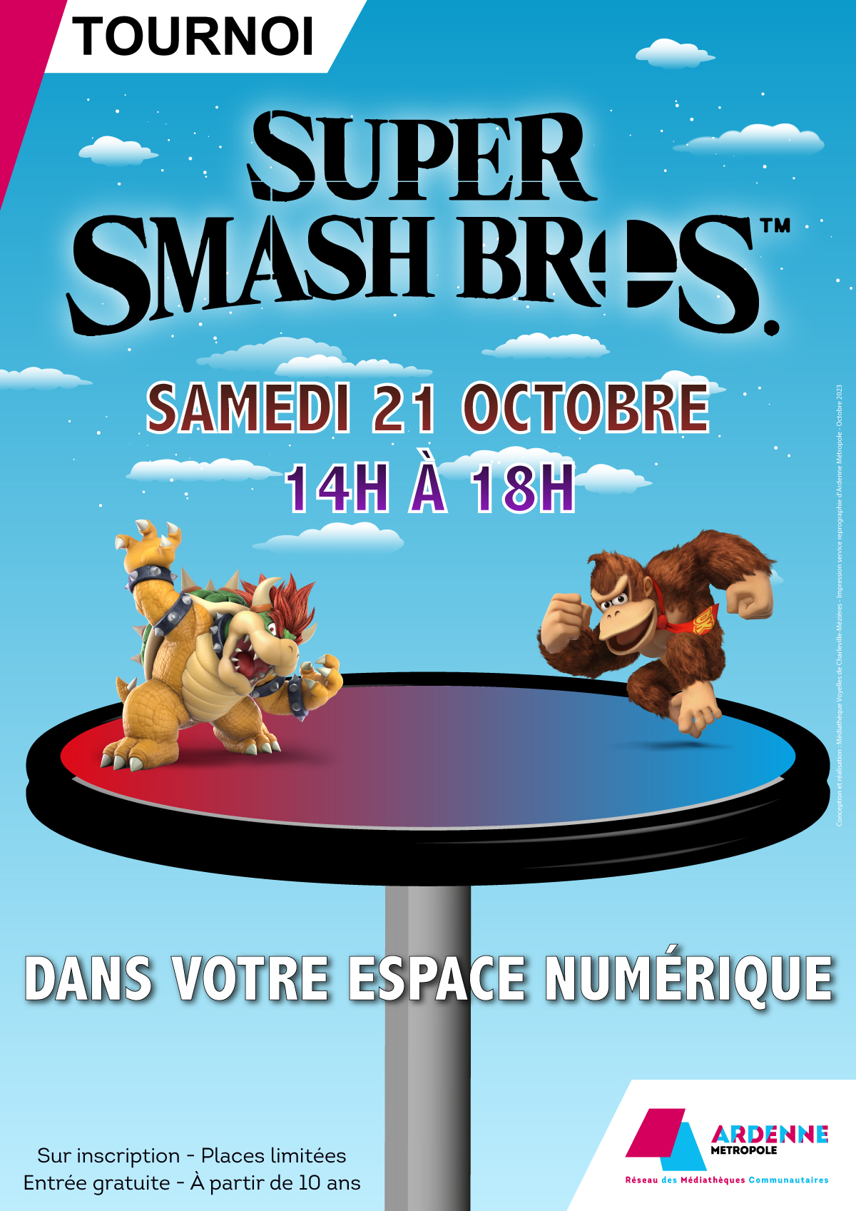 Affiche Tournois Smash Bros