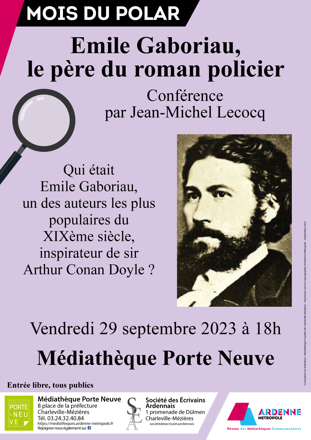 Conference Emile Gaboriau Porte Neuve v2
