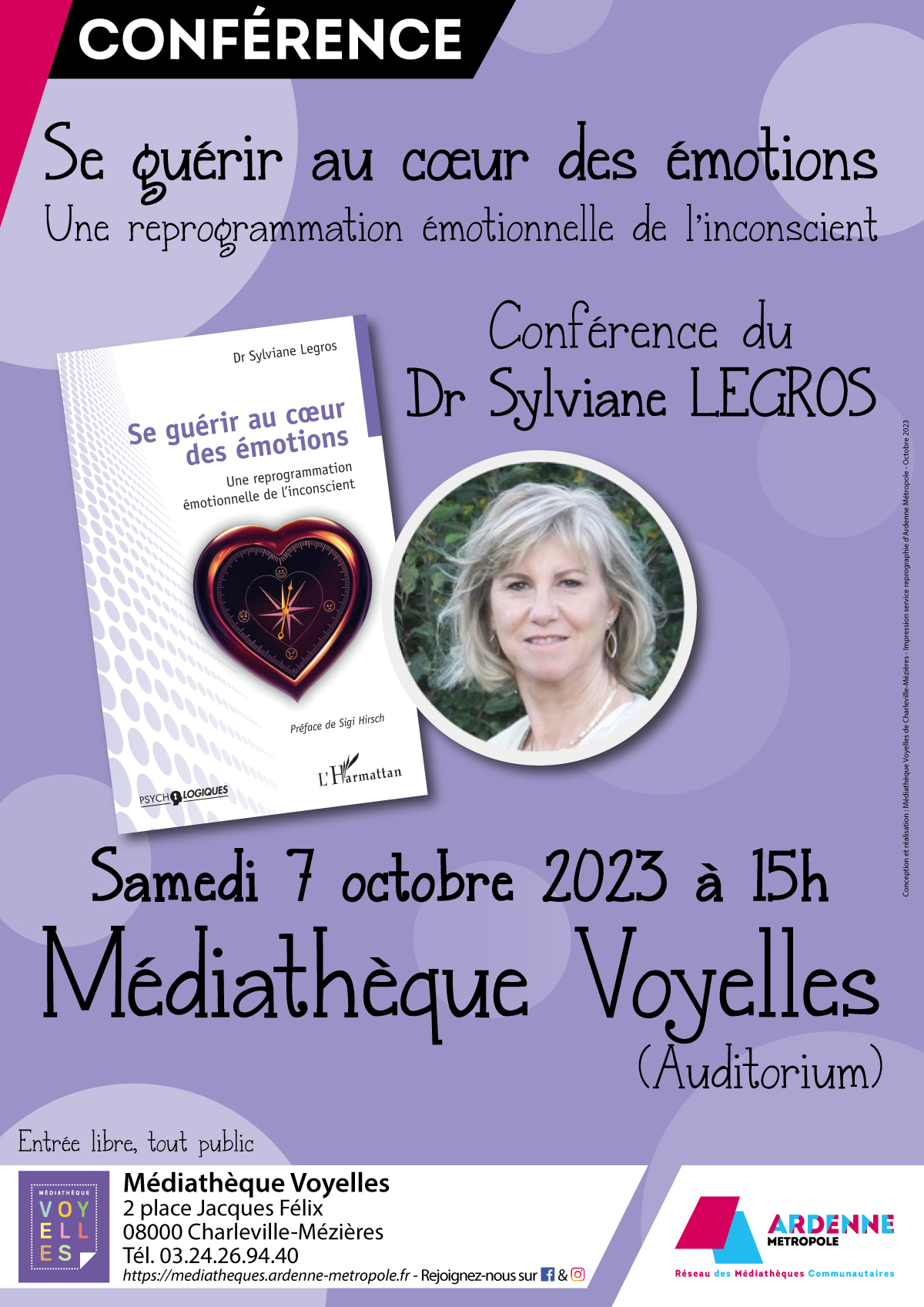 Conference du Dr Sylviane Legros