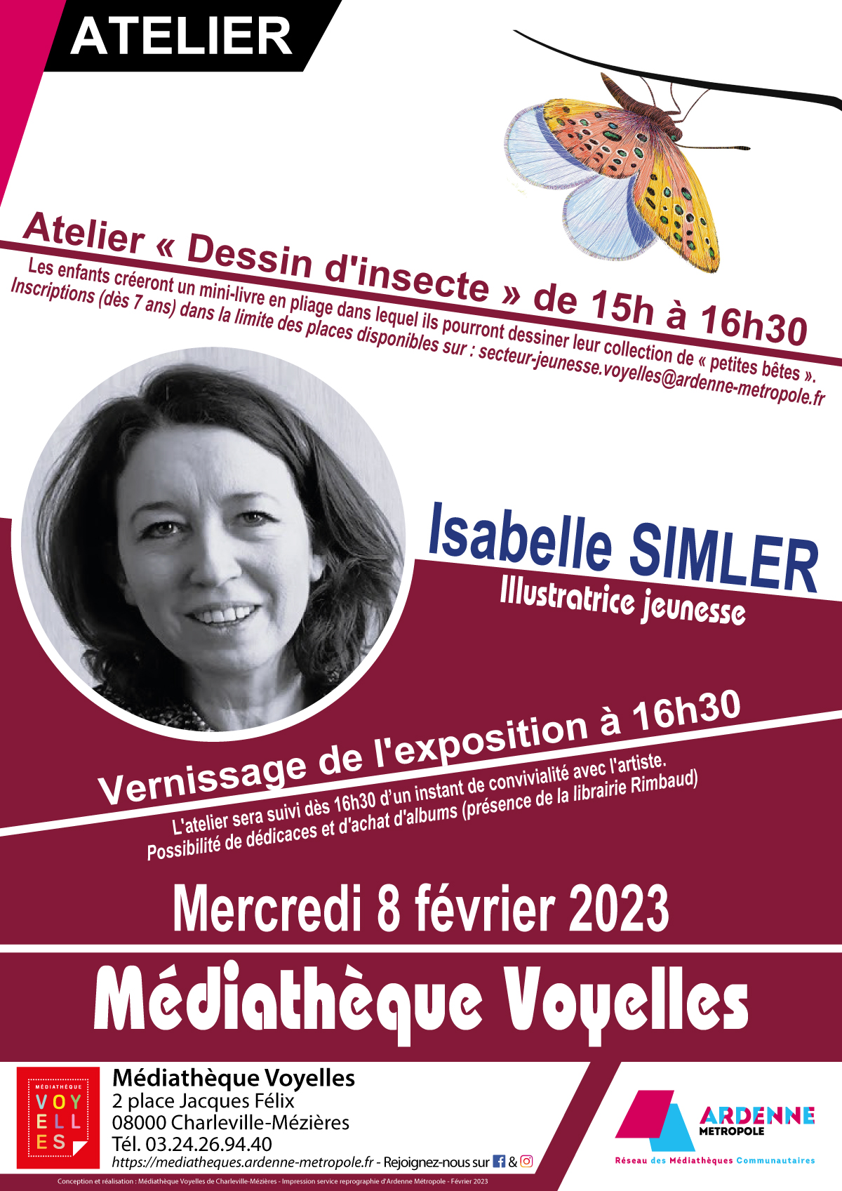 Expo SIMLER Voyelles 4eme affiche