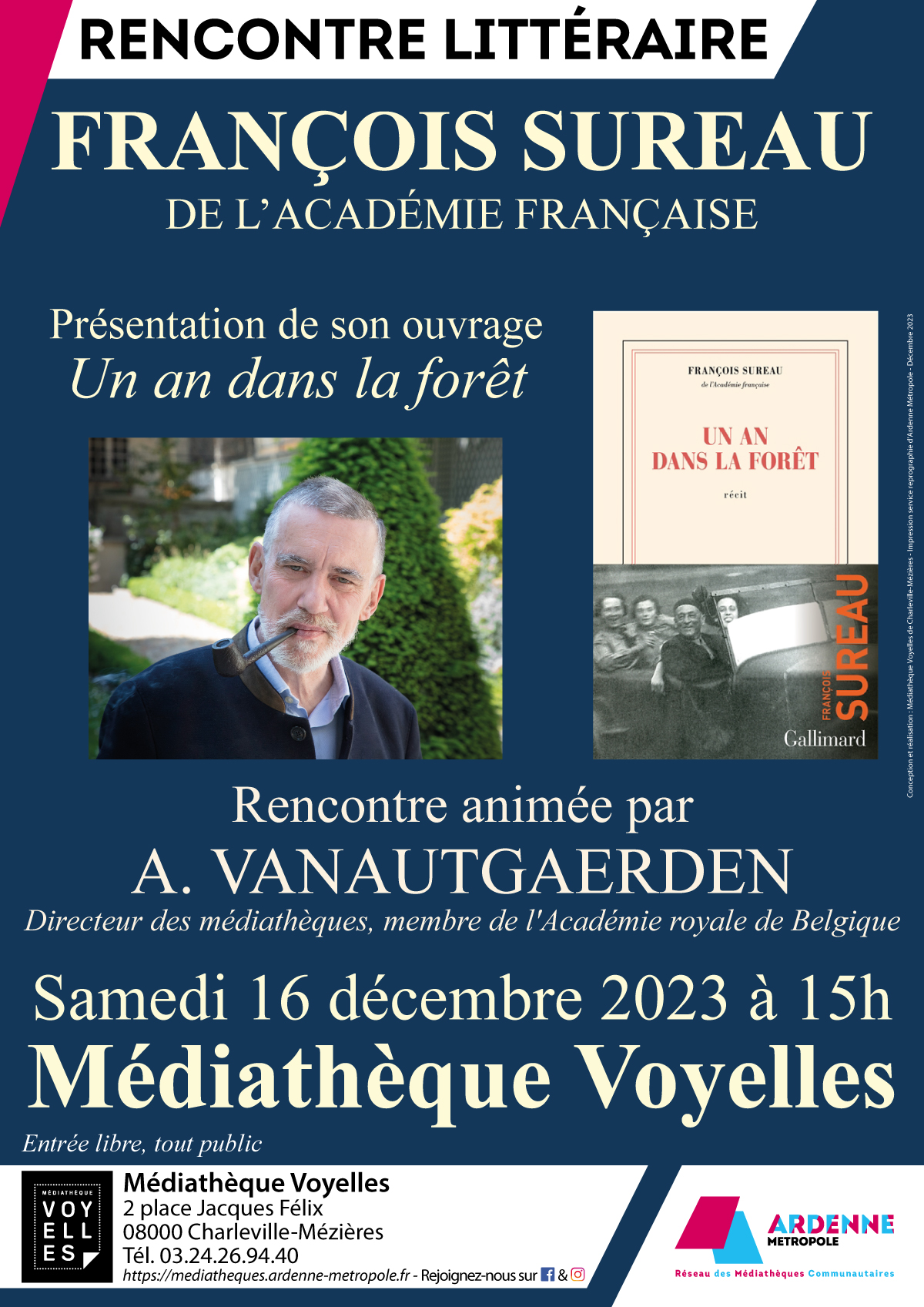 Rencontre litteraire Francois Sureau v2