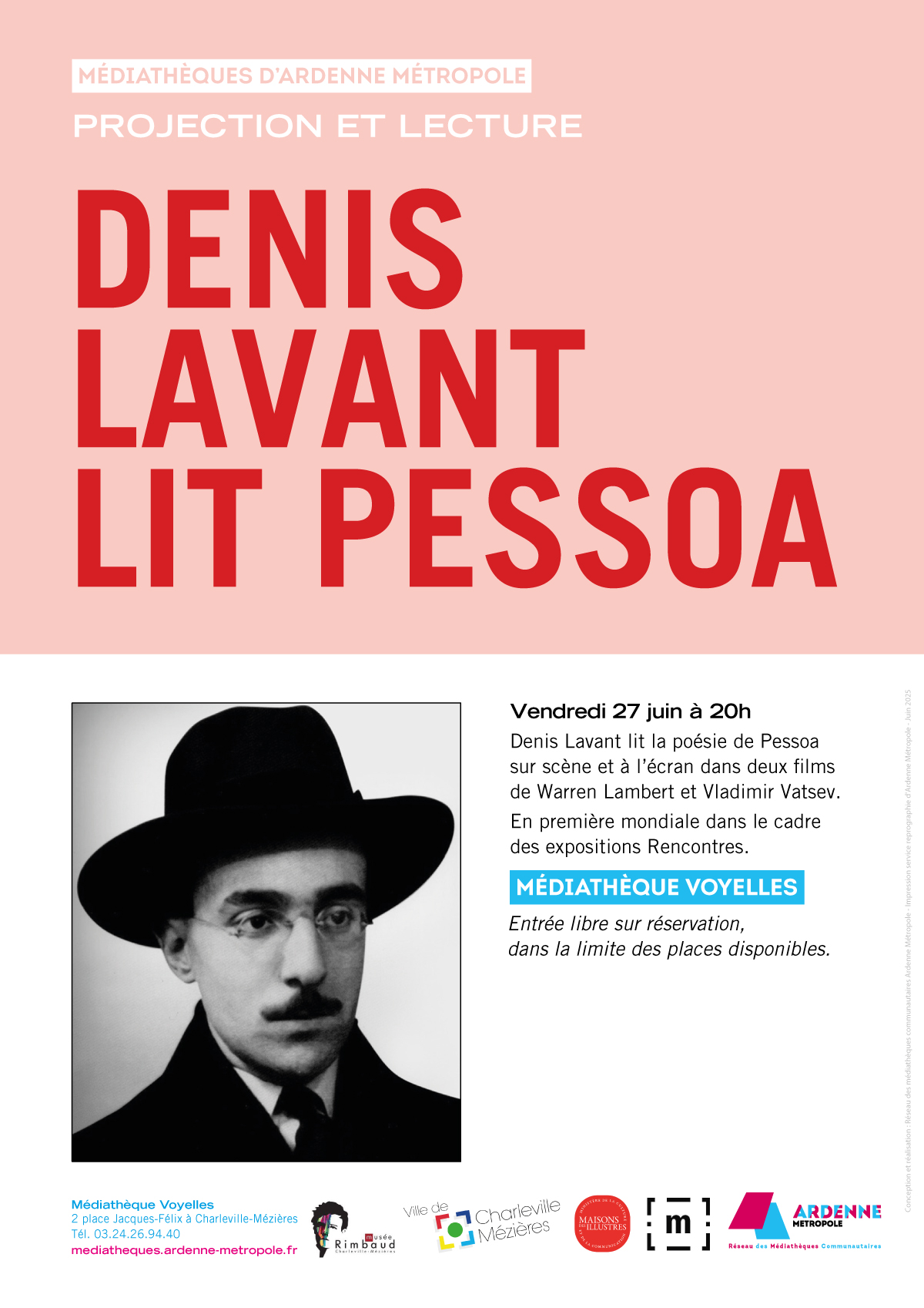 Projection et lecture Denis Lavant