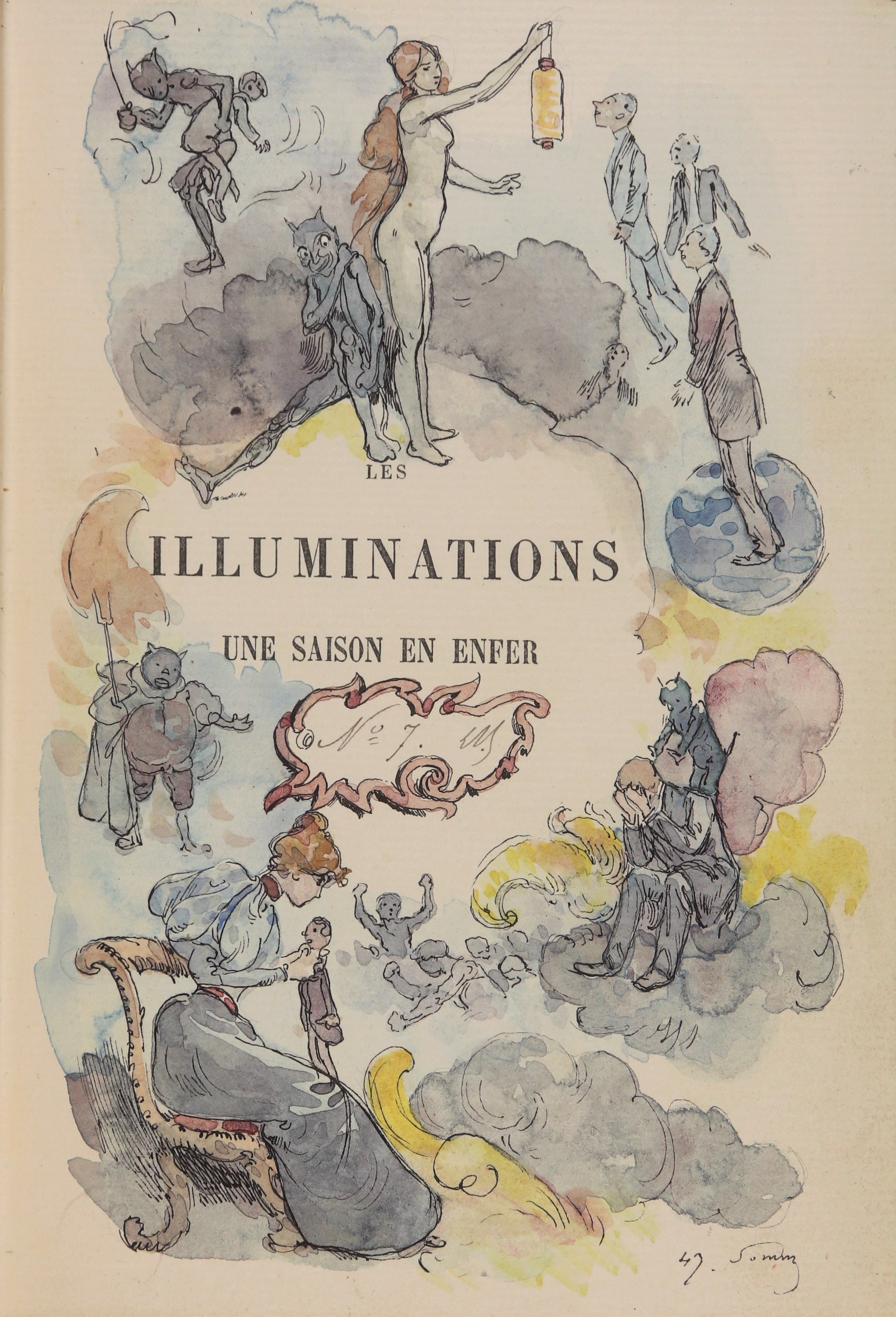 Les illuminations Une saison en enfer Arthur Rimbaud, Léon Vanier, 1892, AR 555
