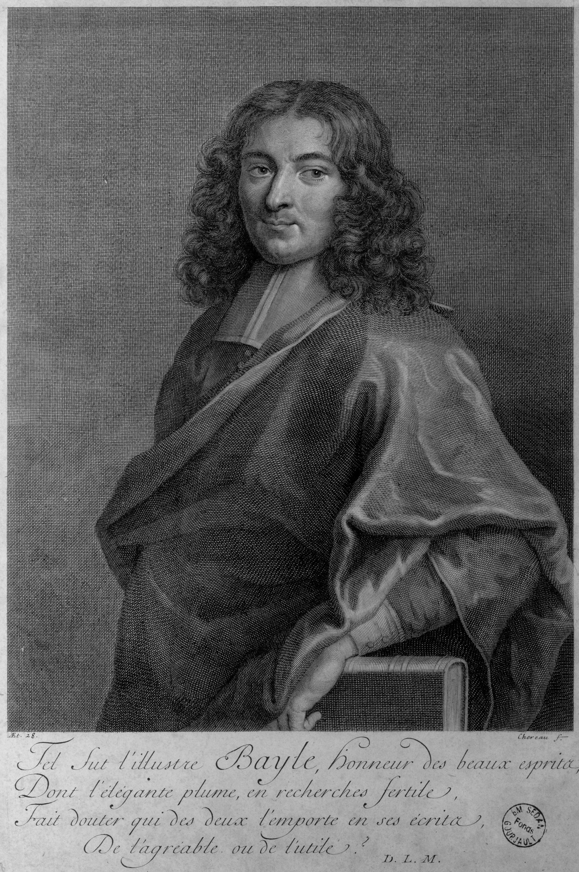 © Portrait de Pierre Bayle (1647-1706). Gravure. Fonds Gourjault coll. MGD